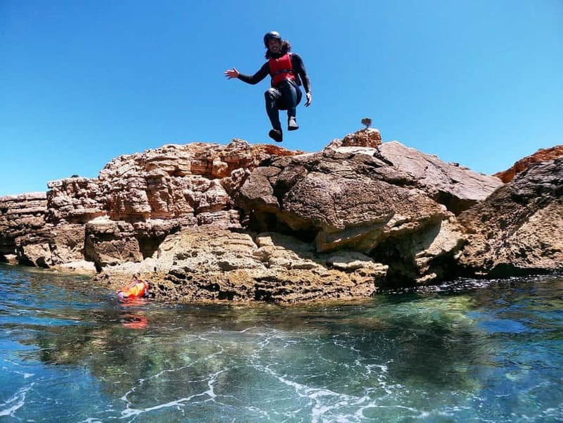 Lagos: Algarve Coasteering and Snorkeling Adventure - Cliff jumps from 1 to 11 meters