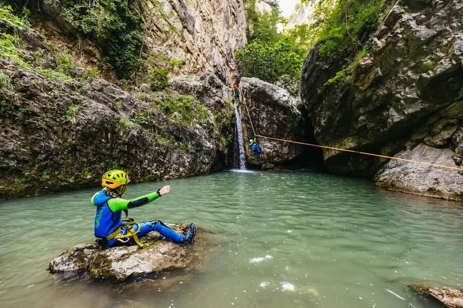 Lake Garda: Family Friendly Canyoning Tour - One and a Half Hours of Slides, Pools, and Rope Work
