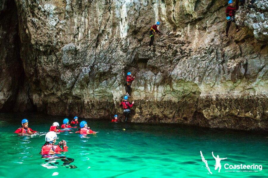 Lisbon: Sesimbra/Arrábida Natural Park Coasteering Adventure - Key points at a glance