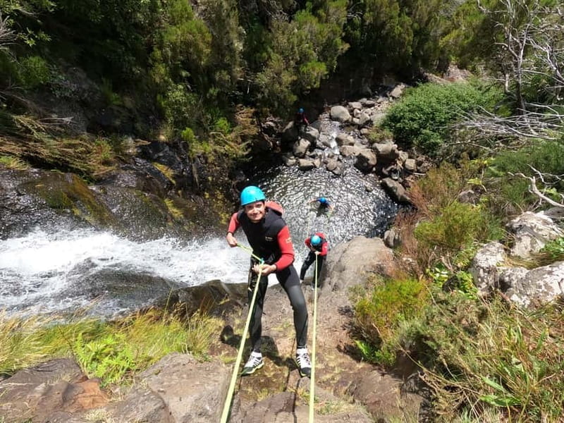 Madeira : Ribeira das Cales Canyoning (Level 1) - From Funchal or Caniço to the canyon