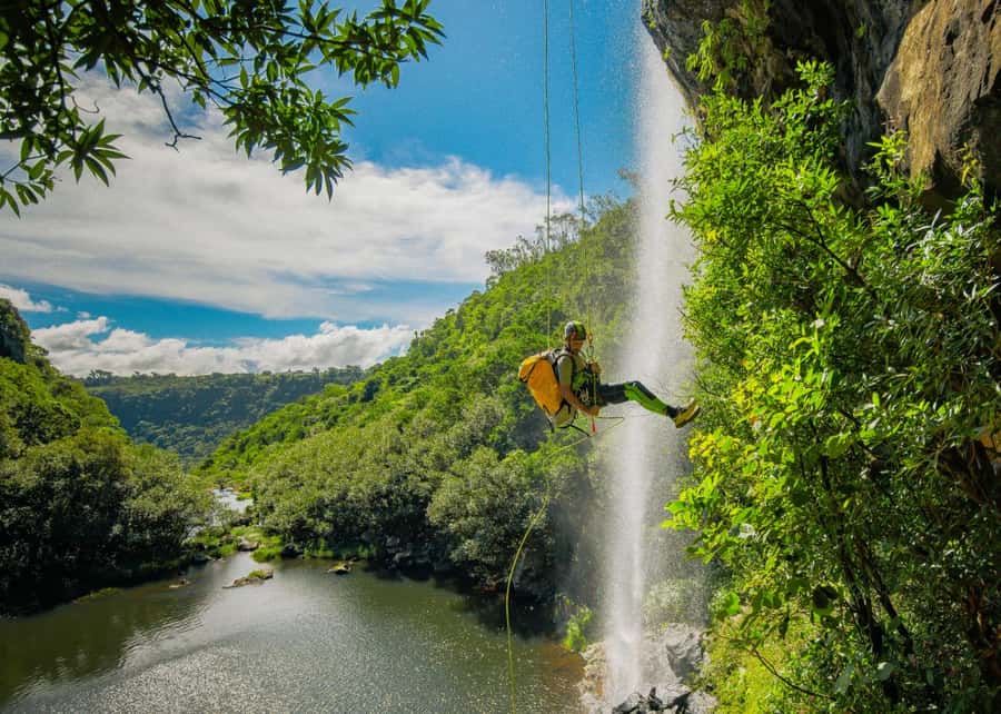 Mauritius: Tamarind Falls Canyoning Adventure - Three rappels from 10 to 25 meters