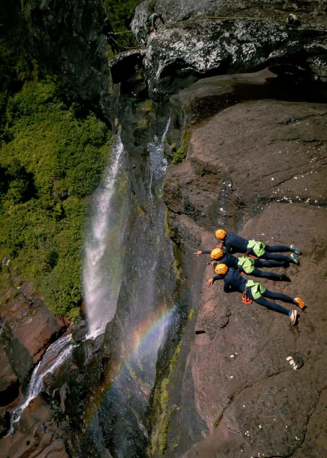 Mauritius: Tamarind Falls Canyoning Adventure - The natural zipline and optional jump
