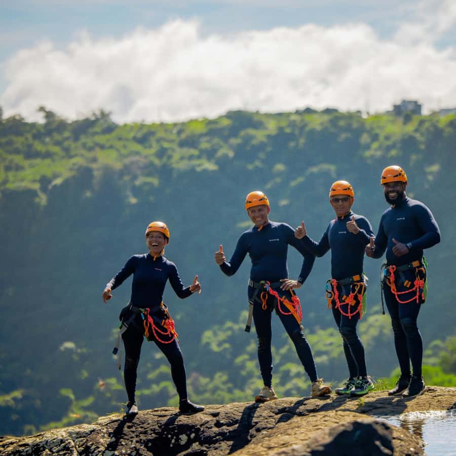 Mauritius: Tamarind Falls Canyoning Adventure - The briefing before the waterfalls