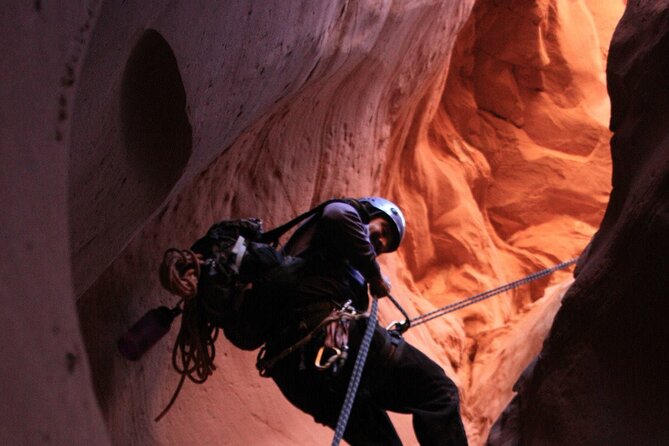 Moab Canyoneering Adventure - Rappelling into Moab’s red rock country