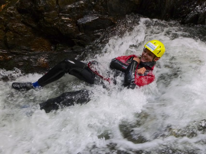 Ötztal: Canyoning at Alpenrosenklamm for Beginners - The taller rappels and the first jumps