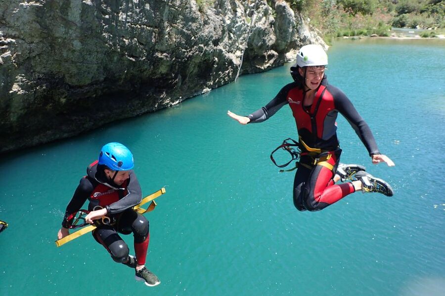 Ronda: Buitreras Canyoning Tour in "The Cathedral" - Crossing the Bridge of the Germans