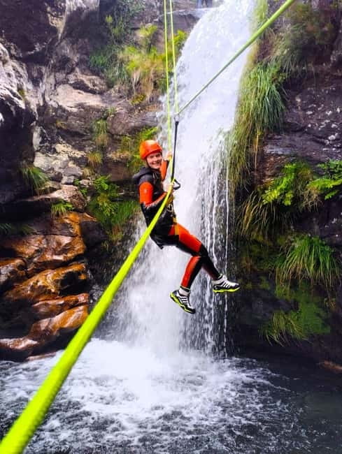 Serra D'Arga Canyoning - The river route: walking, ropes, jumps, and slides
