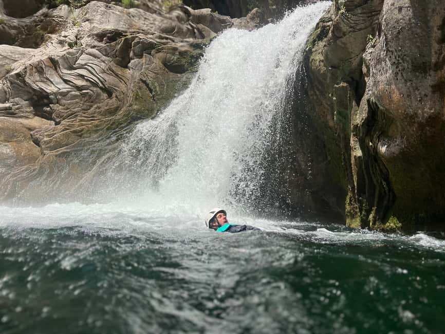 Small Group Canyoning with proffesional guide - Getting fitted with a wetsuit and helmet