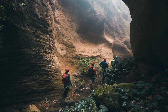 Small-Group Half-Day Canyoning in La Orotava - The 22-meter opening rappel