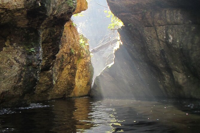 Standard Canyoning Trip in The Crags, South Africa - The 30-meter waterfall zipline finale